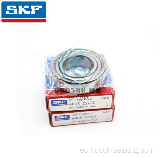 Rodamiento de bolas de arboleda profunda de la fila 6005ZZ SKF